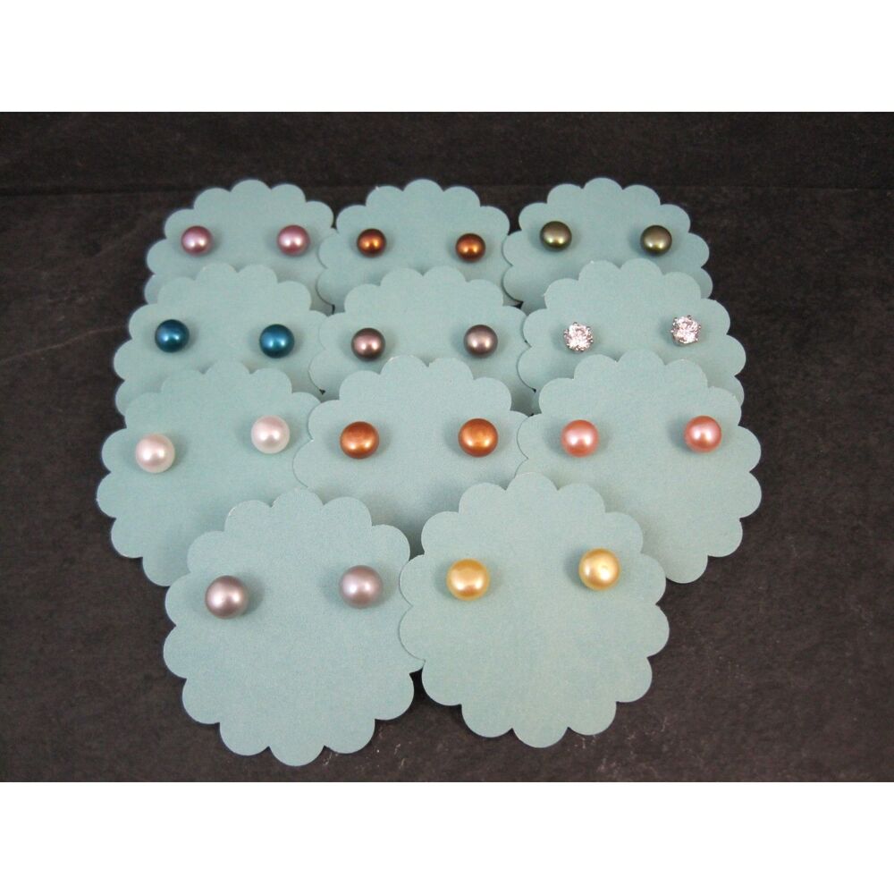 Lot of 11 Pairs of Sterling Silver Earrings